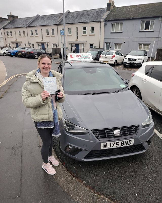 Pupil passing their driving test with GoDrive in Newton Abbot