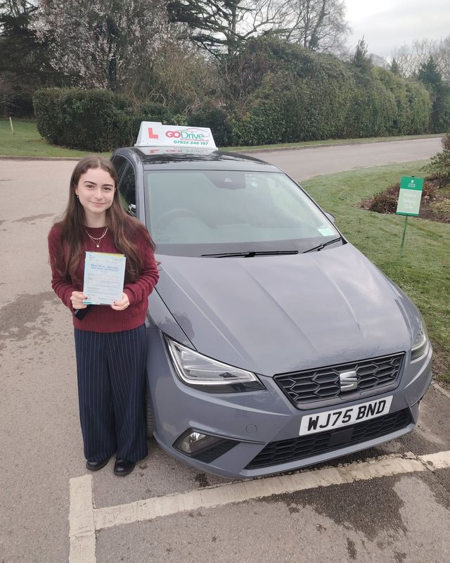 Pupil passing their driving test with GoDrive in Newton Abbot